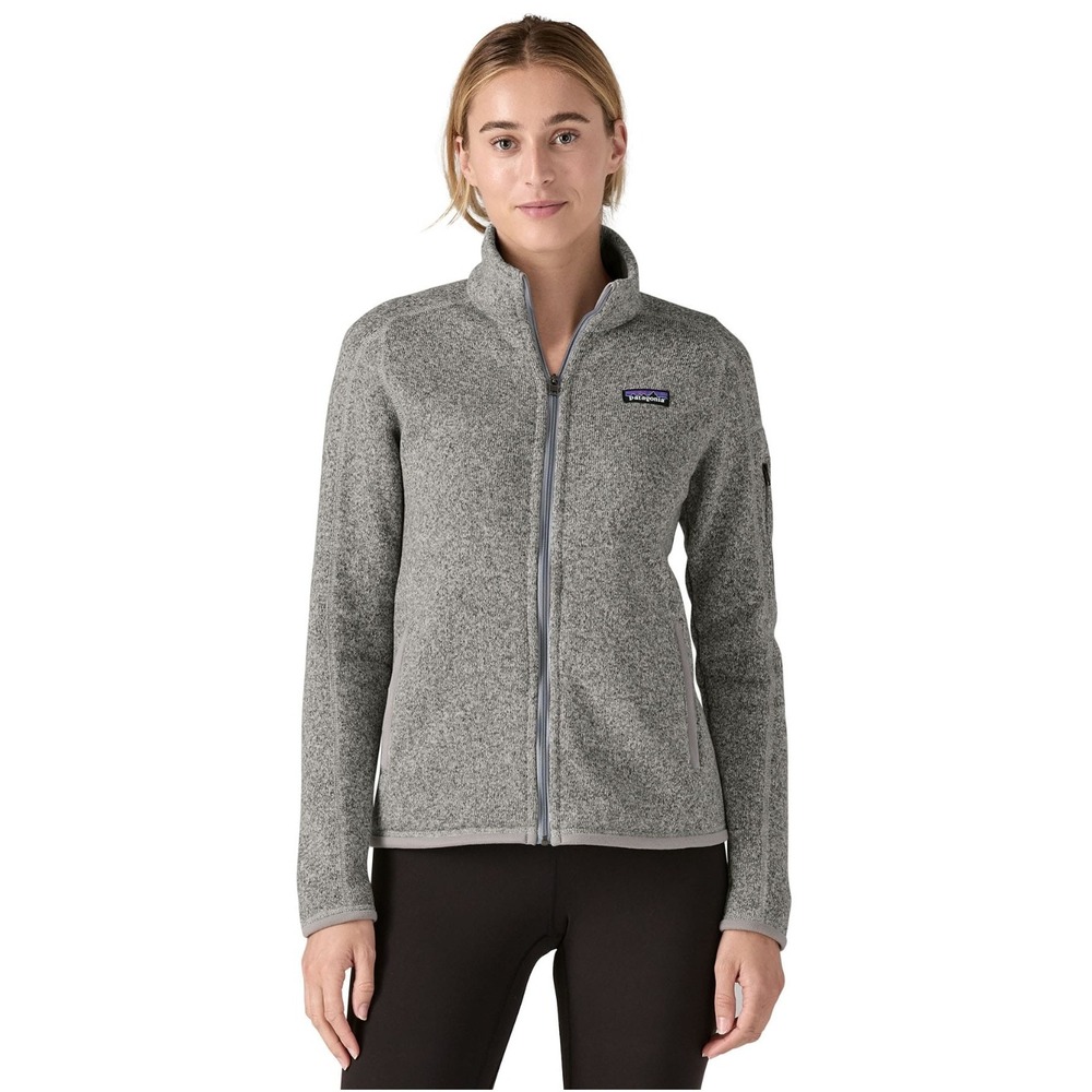 Patagonia Jacket Womens Large Gray Better Sweater Full Zip Fleece Knit Outdoor